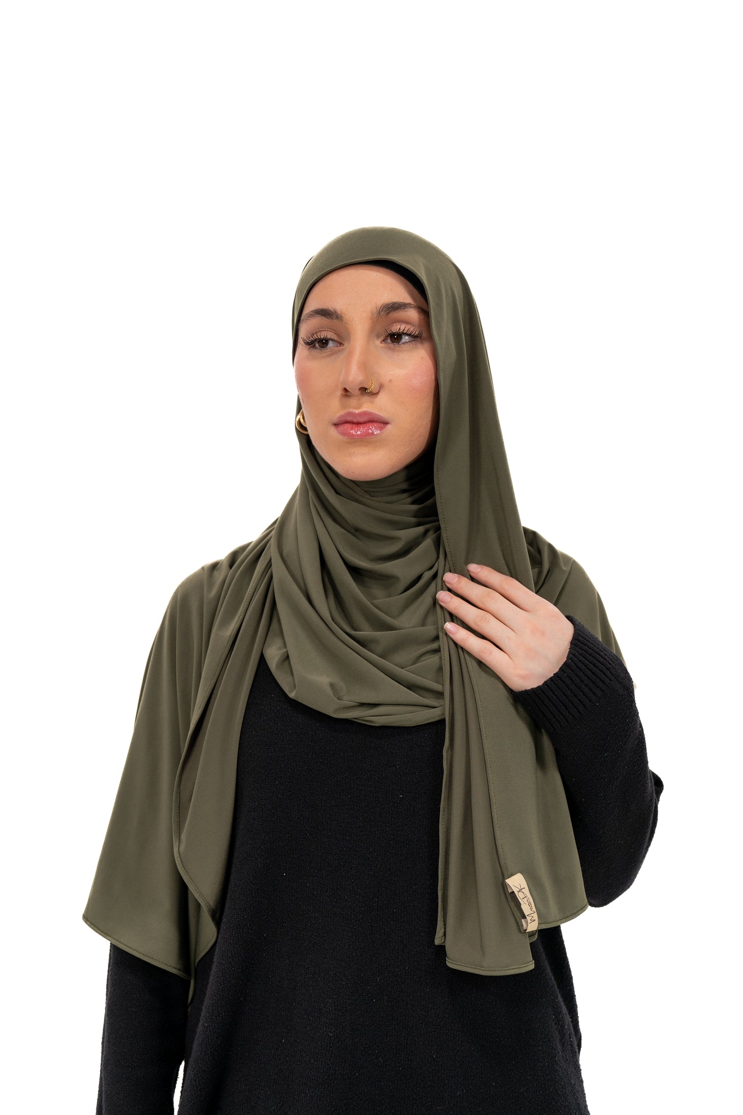 HIJAB JERSEY PREMIUM KAKI