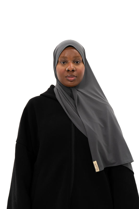 HIJAB JERSEY PREMIUM GRIS