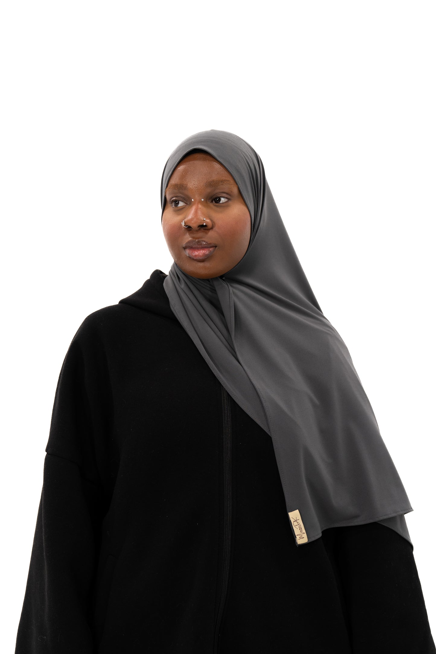 HIJAB JERSEY PREMIUM GRIS